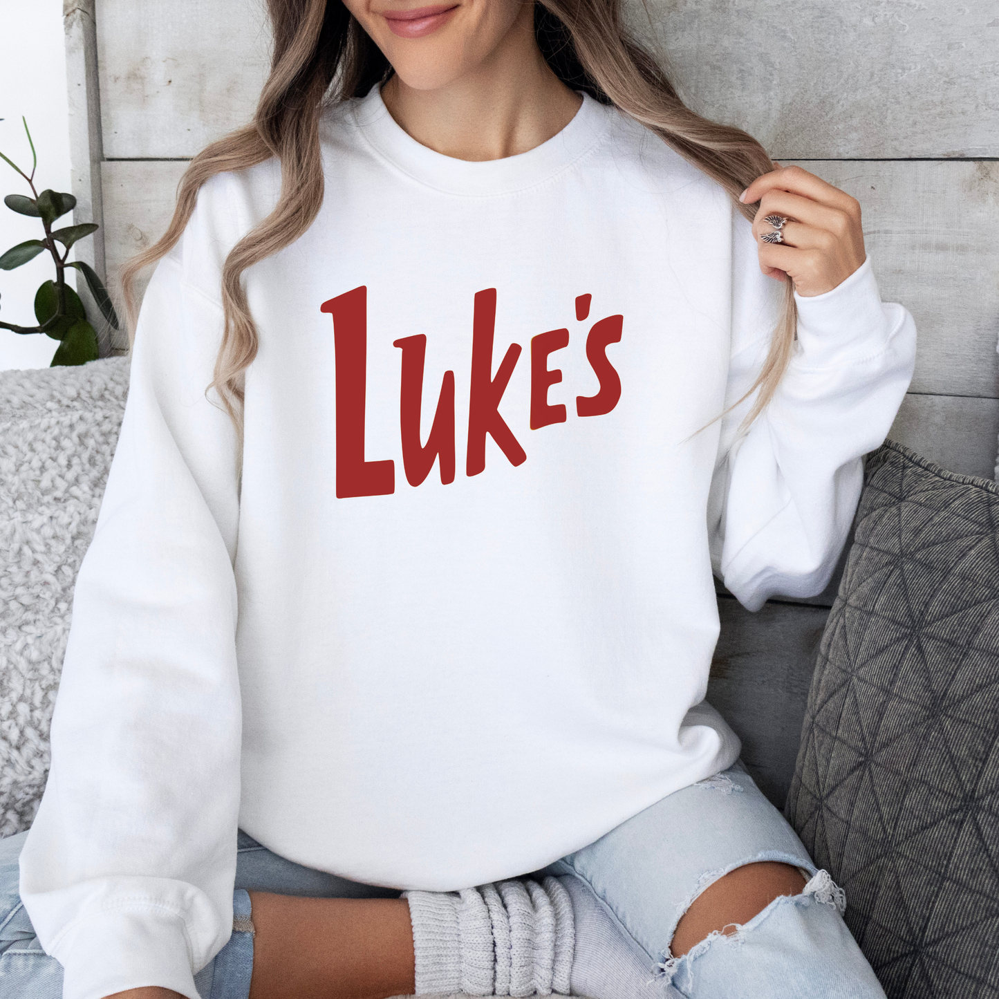 Luke's Diner Classic Crewneck Sweatshirt-Gilmore Girls Apparel