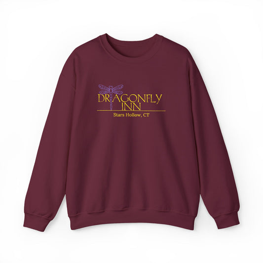Dragonfly Inn Embroidered Crewneck Sweatshirt-Gilmore Girls Stars Hollow