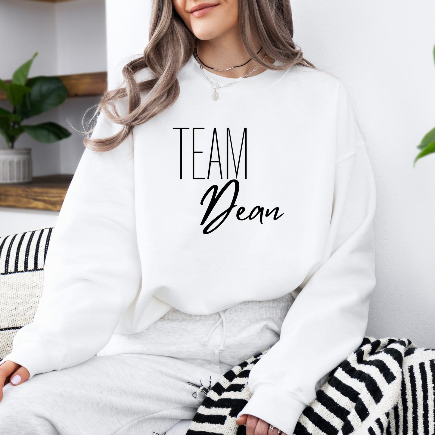 Team Dean Crewneck Sweatshirt - Cozy Gilmore Girls Apparel