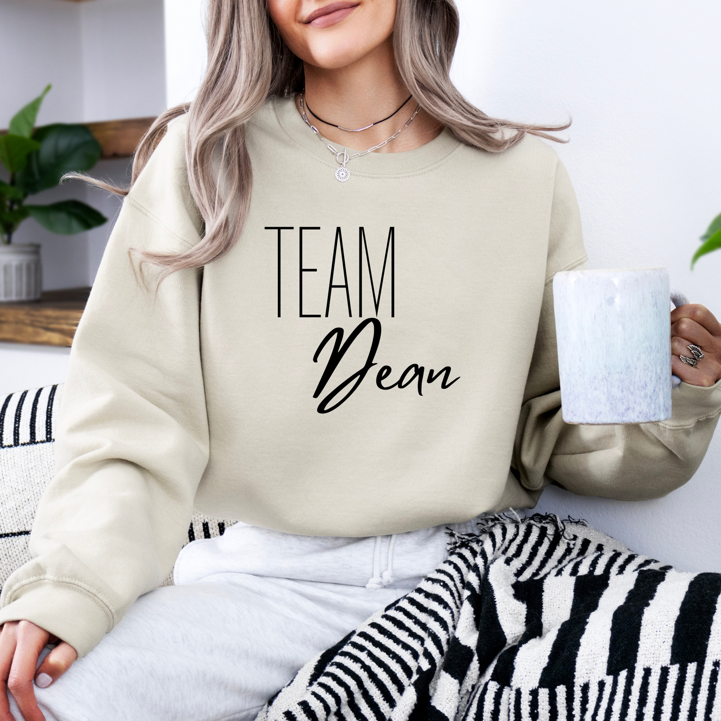 Team Dean Crewneck Sweatshirt - Cozy Gilmore Girls Apparel