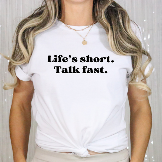 Life's Short, Talk Fast-Gilmore Girls Cotton Unisex T-Shirt