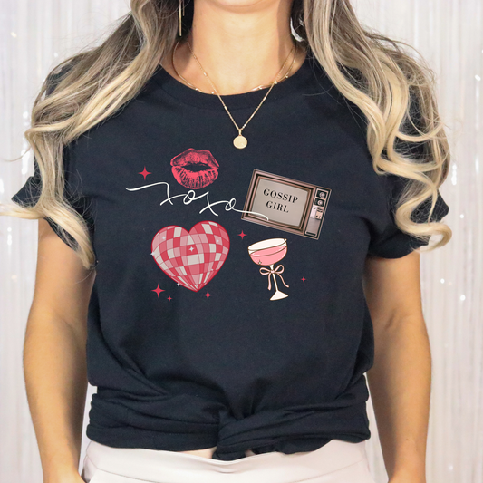 XOXO Gossip Girl-Retro Cocktail TV-GG Apparel