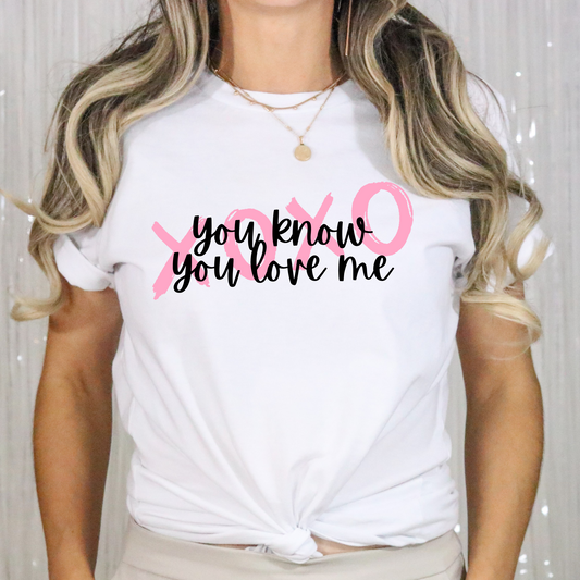 You Know You Love Me XOXO-Gossip Girl Cotton T-Shirt