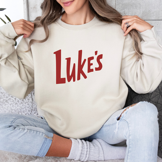 Luke's Diner Classic Crewneck Sweatshirt-Gilmore Girls Apparel