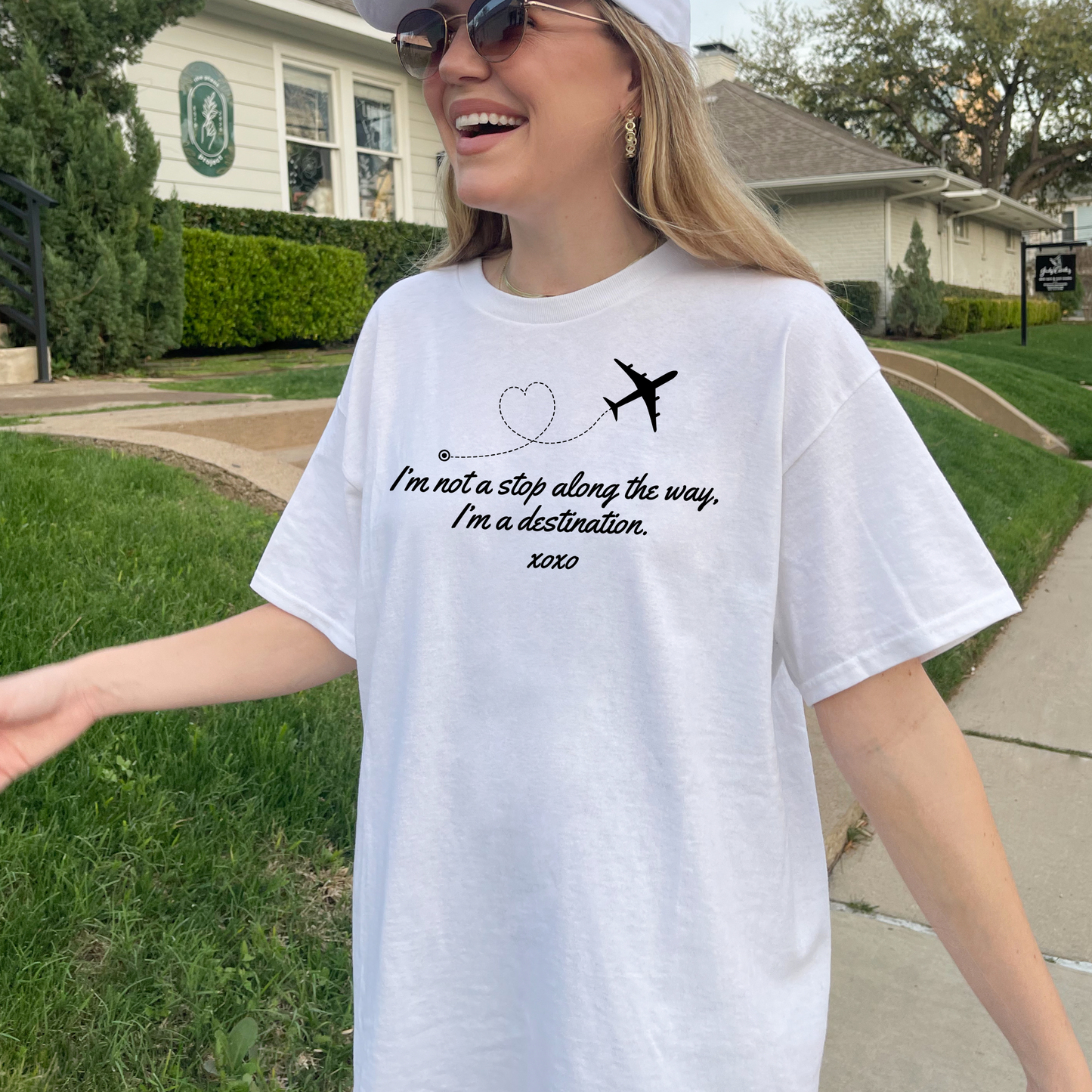 I'm Not a Stop, I'm a Destination-Gossip Girl Cotton T-Shirt