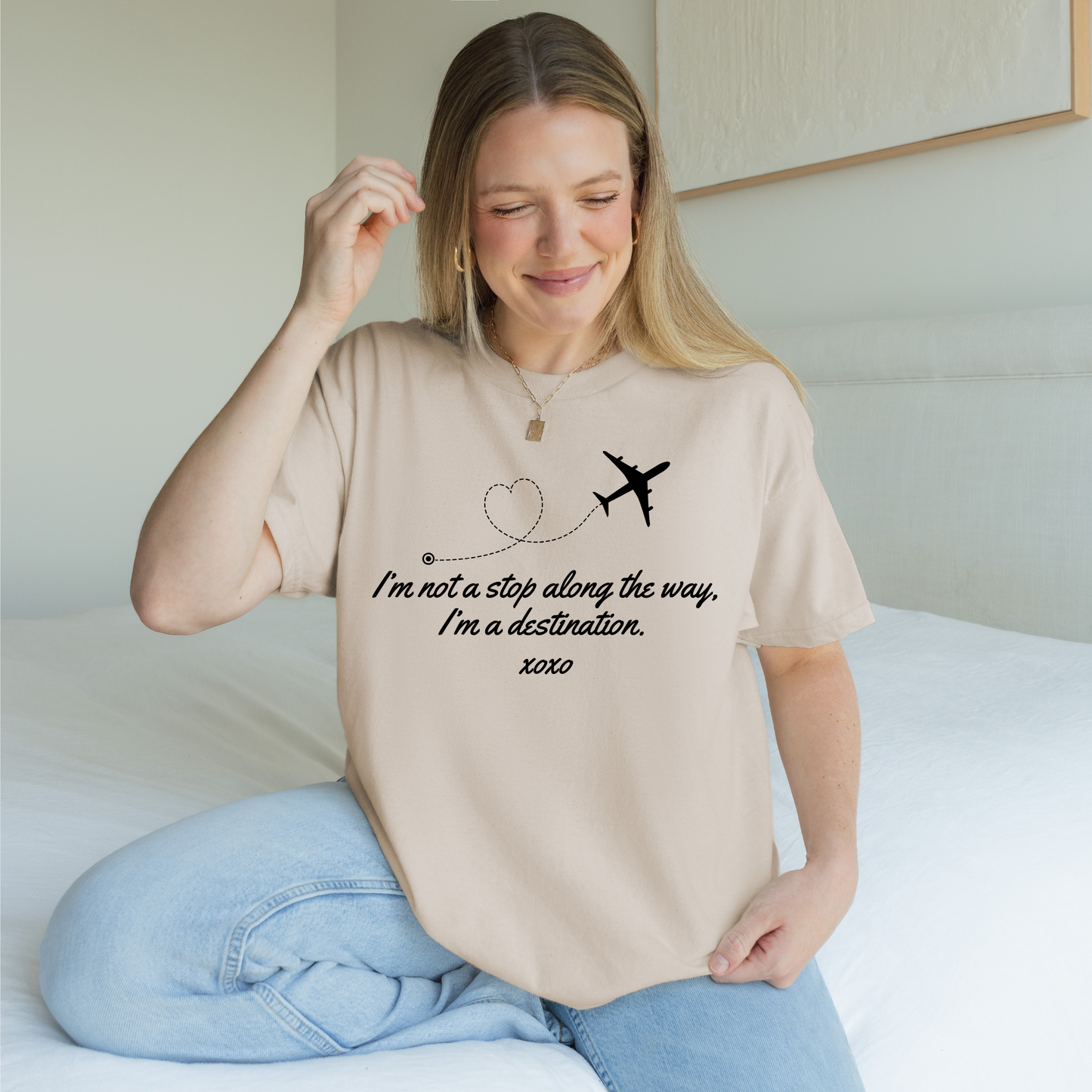 I'm Not a Stop, I'm a Destination-Gossip Girl Cotton T-Shirt