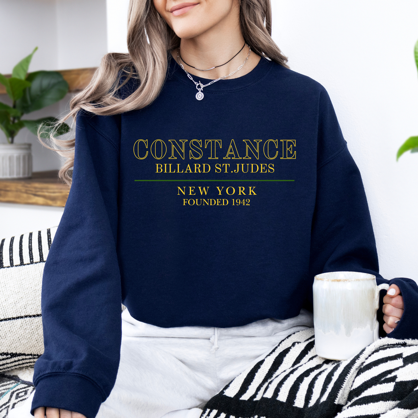 NYC Constance Billard St. Judes-Vintage Style Crewneck Sweatshirt