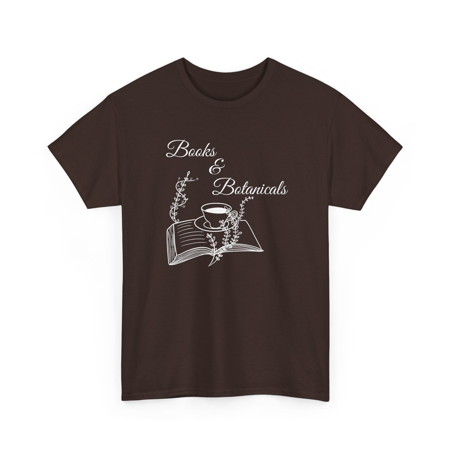 Botanical Book Lover Tee I Book & Plant Lover Apparel