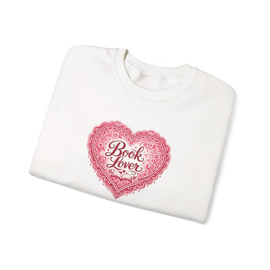 Book Lover V-Day-Crewneck Sweatshirt