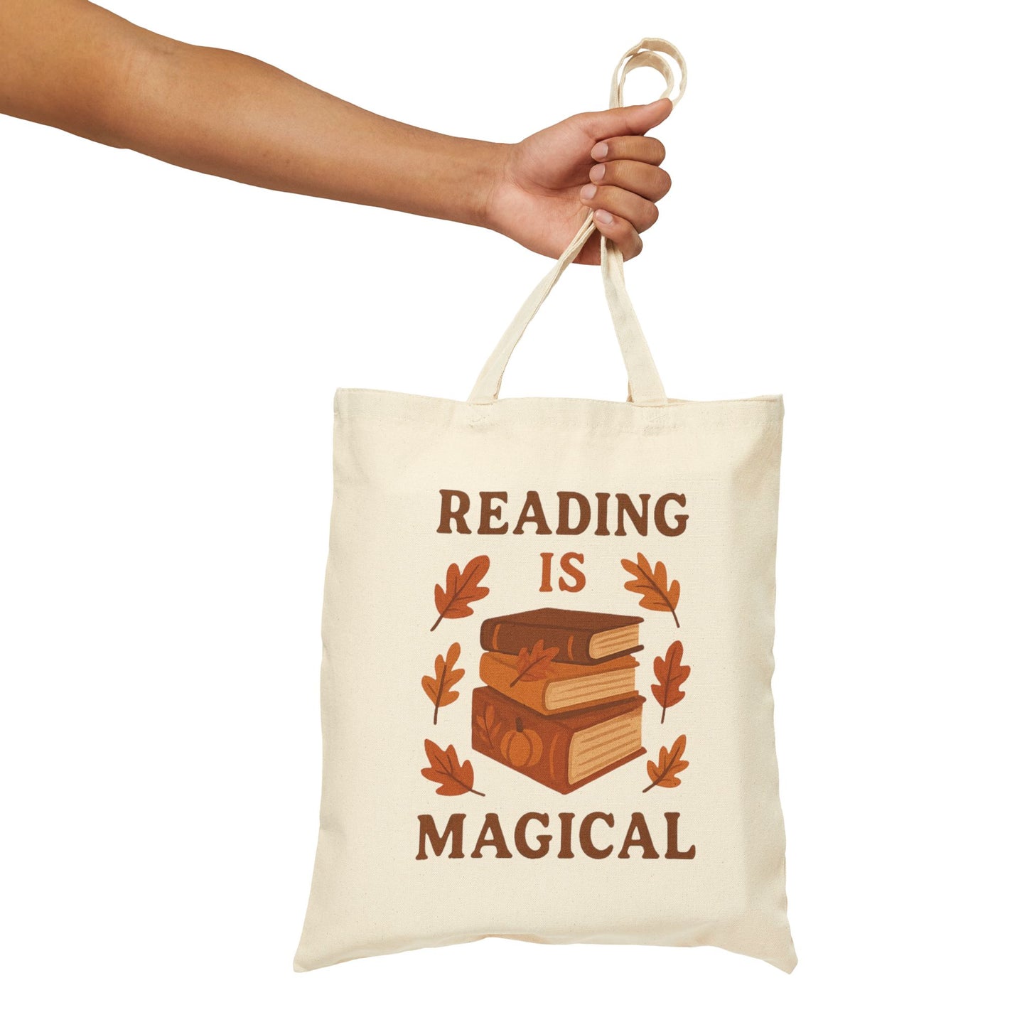 Magical Reading Canvas Tote Bag-Book Lover Tote