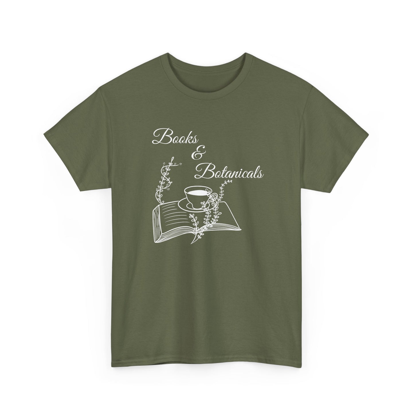 Botanical Book Lover Tee I Book & Plant Lover Apparel