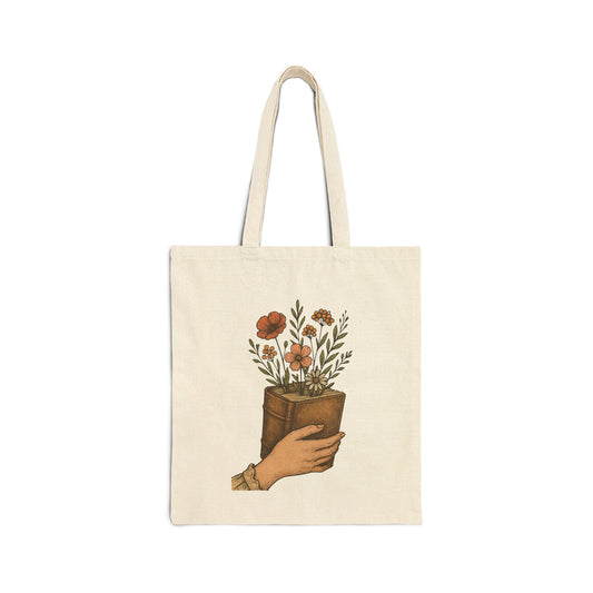 Botanical Bouquet Tote Bag —Blooming Book Tote