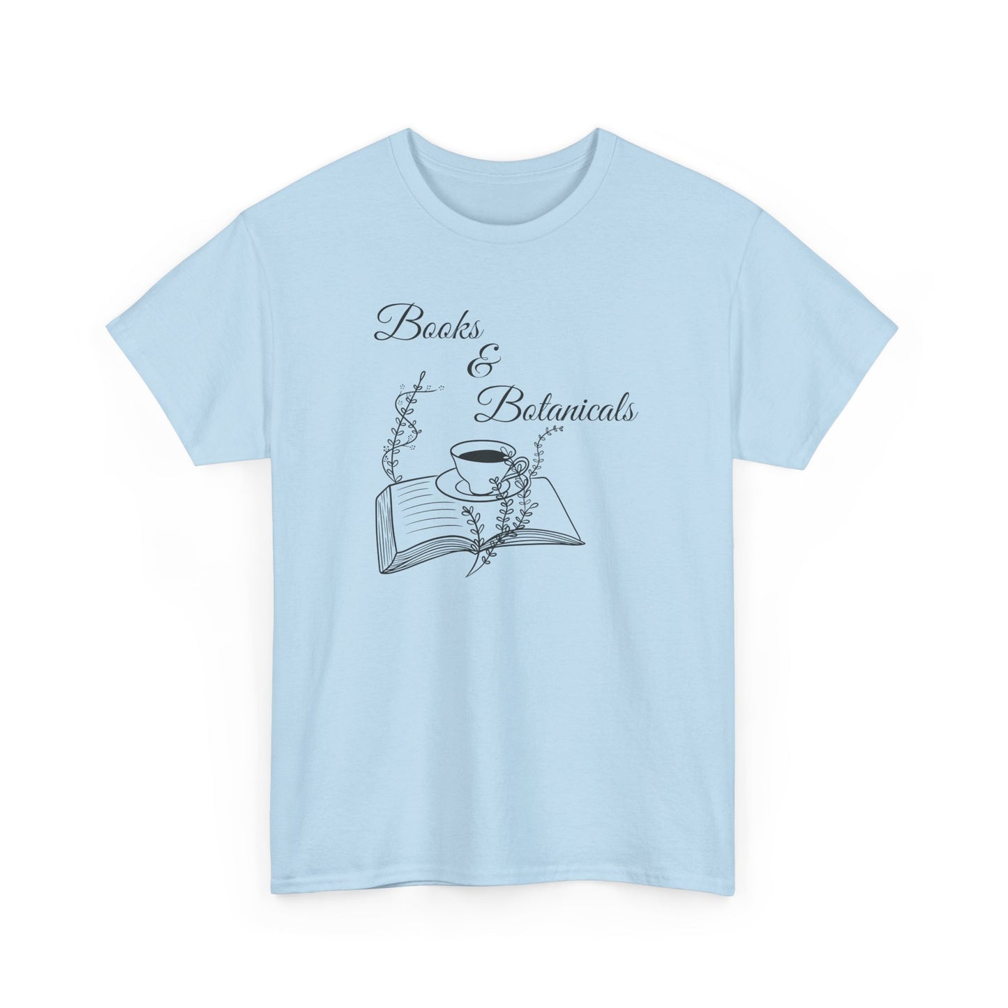 Books & Botanicals Unisex Cotton Tee | Perfect for Book & Plant Lovers