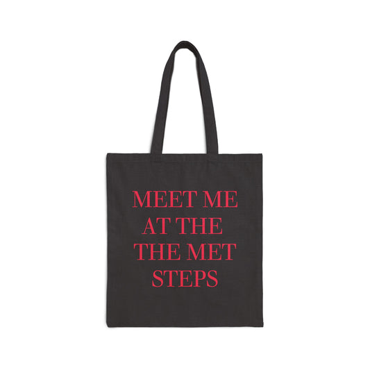 Meet Me at the Met Steps Canvas Tote Bag-Gossip Girl
