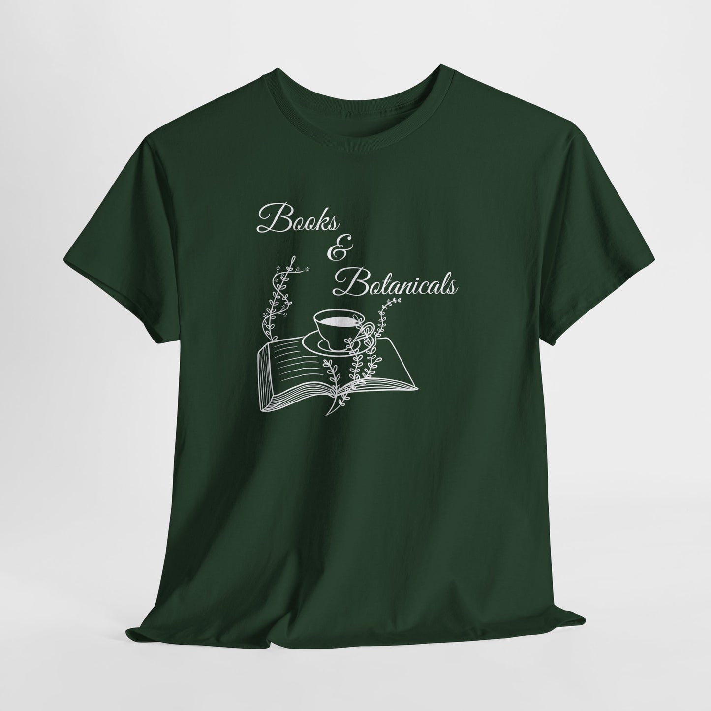 Botanical Book Lover Tee I Book & Plant Lover Apparel