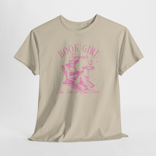 Book Girl Summer Girly Pop Tee-Bookish T-Shirt