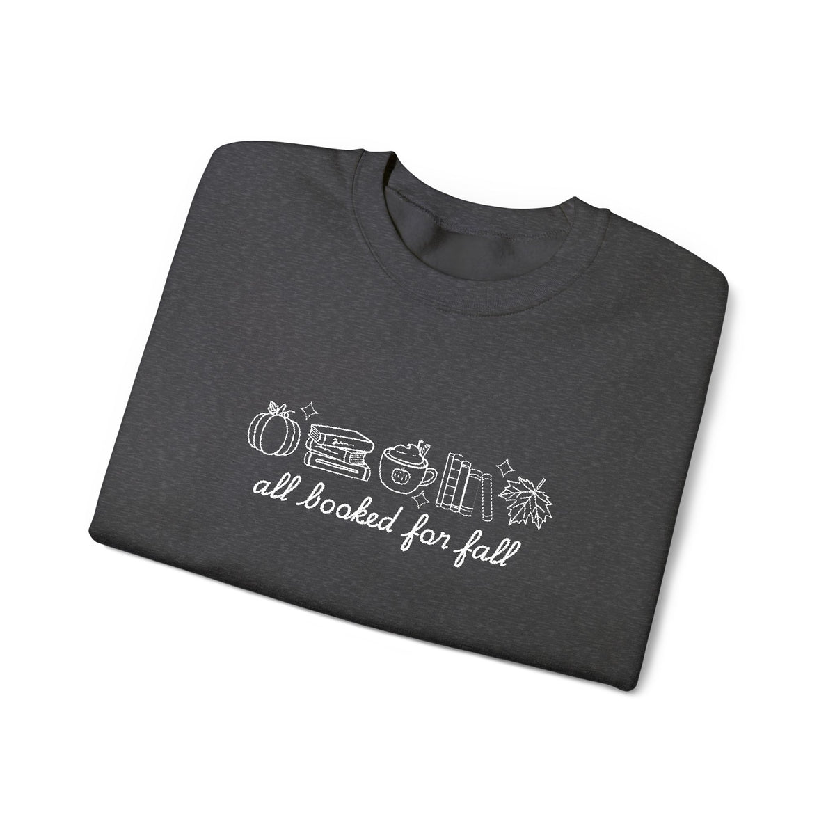 All Booked for Fall Embroidered Crewneck ππ