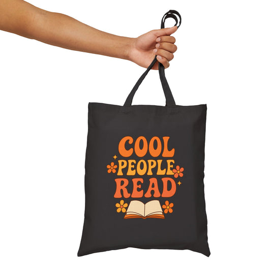 Cool People Read Vintage Floral Book Lover Tote