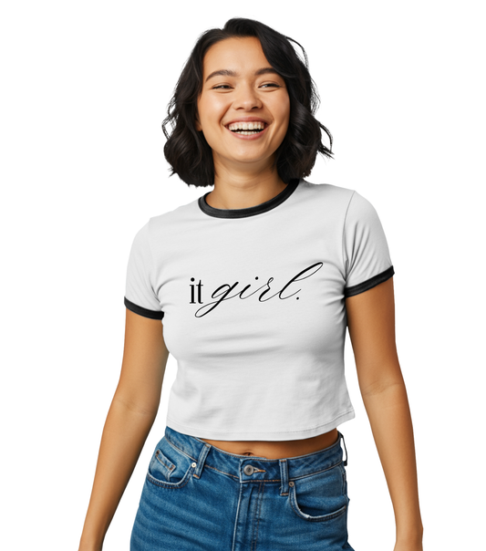 It Girl-Gossip Girl Retro Ringer Tee