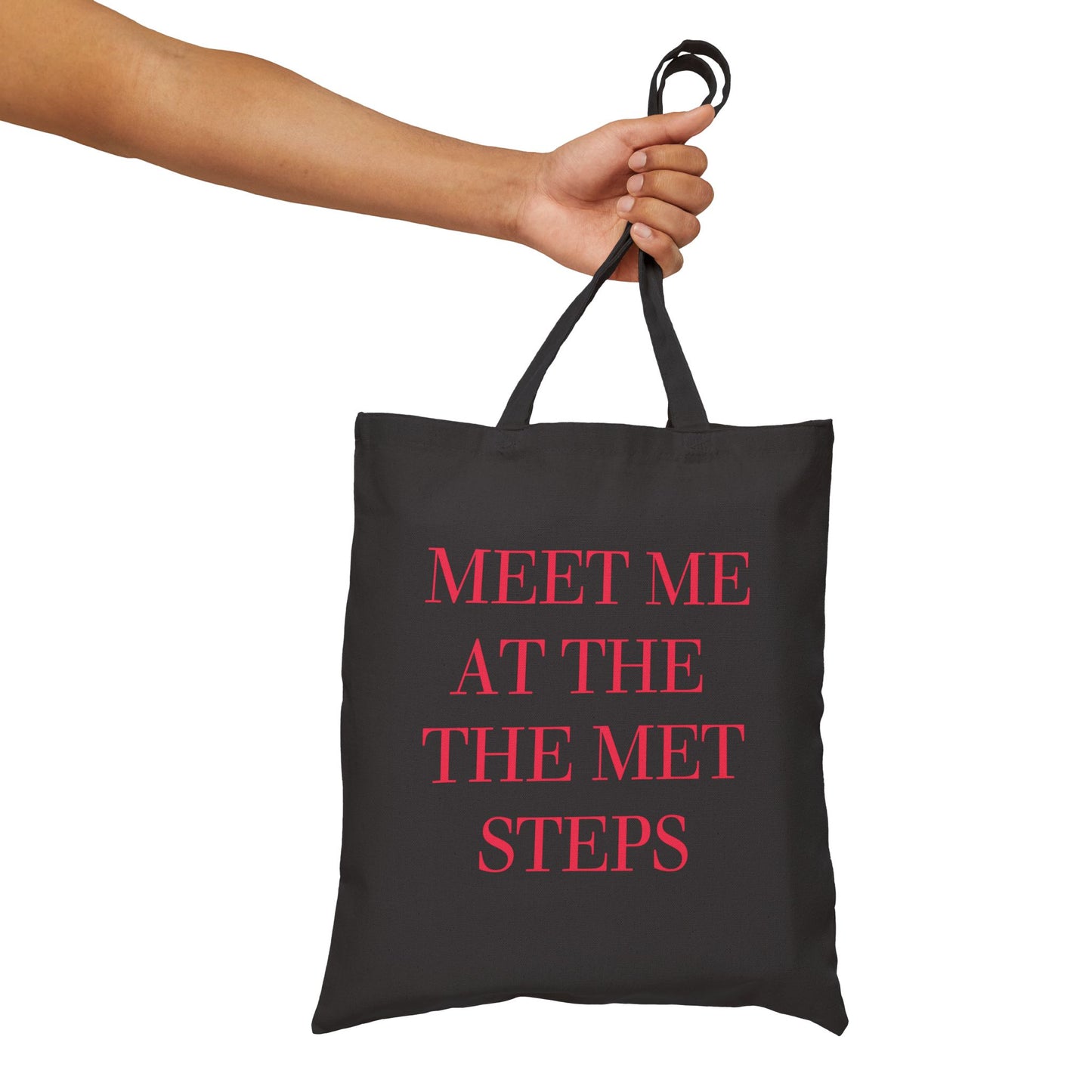 Meet Me at the Met Steps Canvas Tote Bag-Gossip Girl
