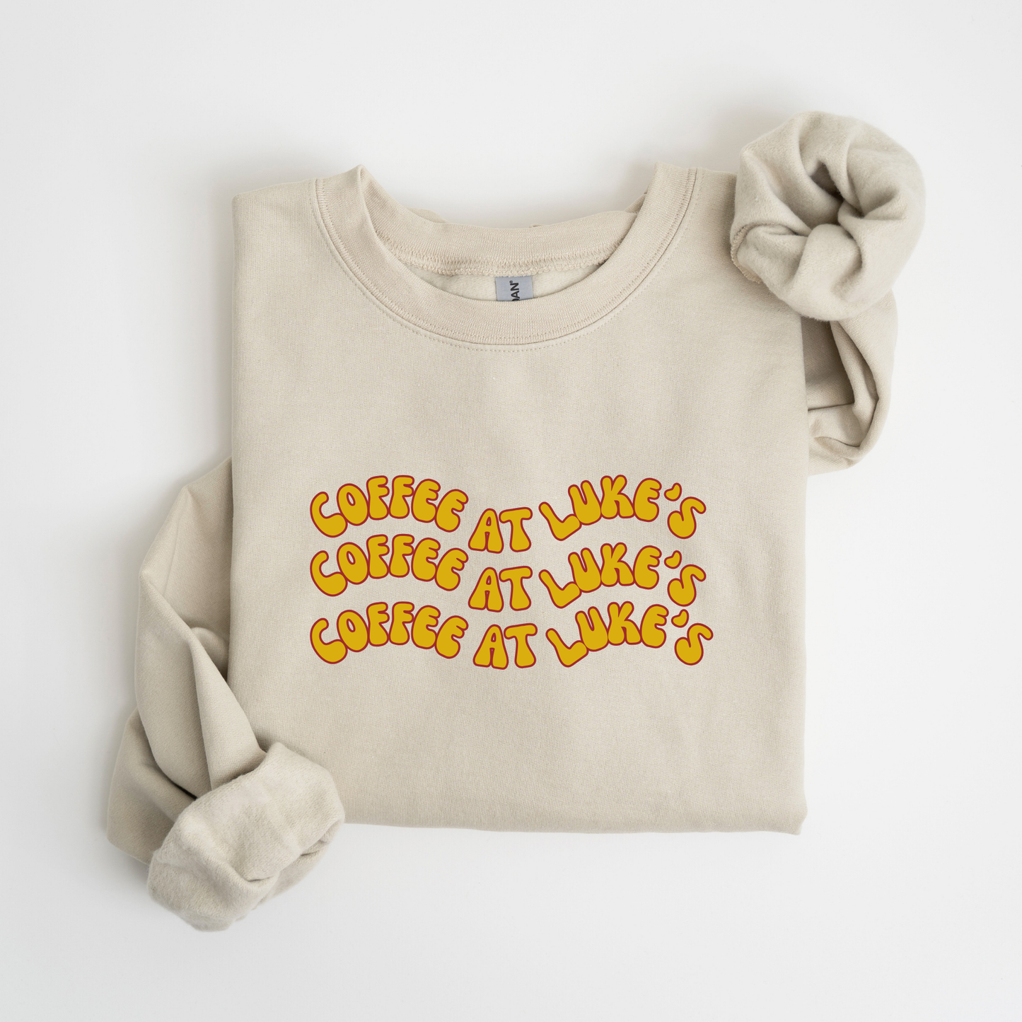 Coffee at Luke's Crewneck Sweatshirt-Gilmore Girls Apparel
