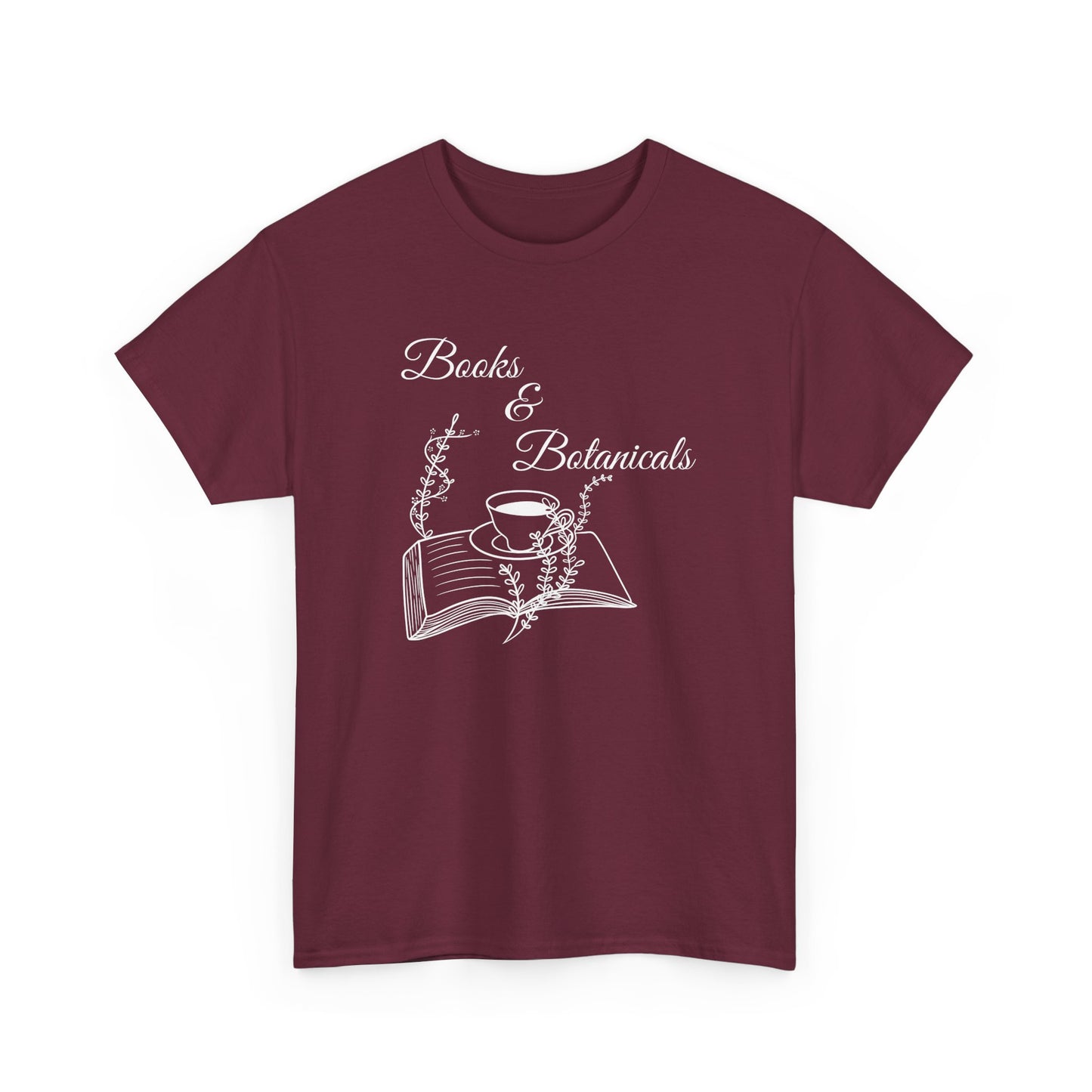 Botanical Book Lover Tee I Book & Plant Lover Apparel