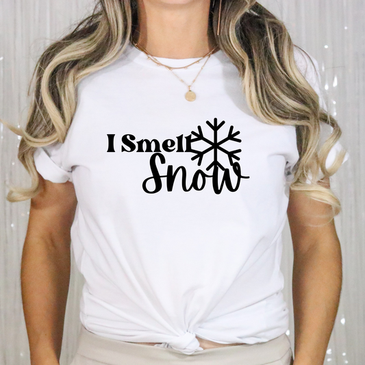 "I Smell Snow" Cotton T-Shirt–Cozy Gilmore Girls Apparel