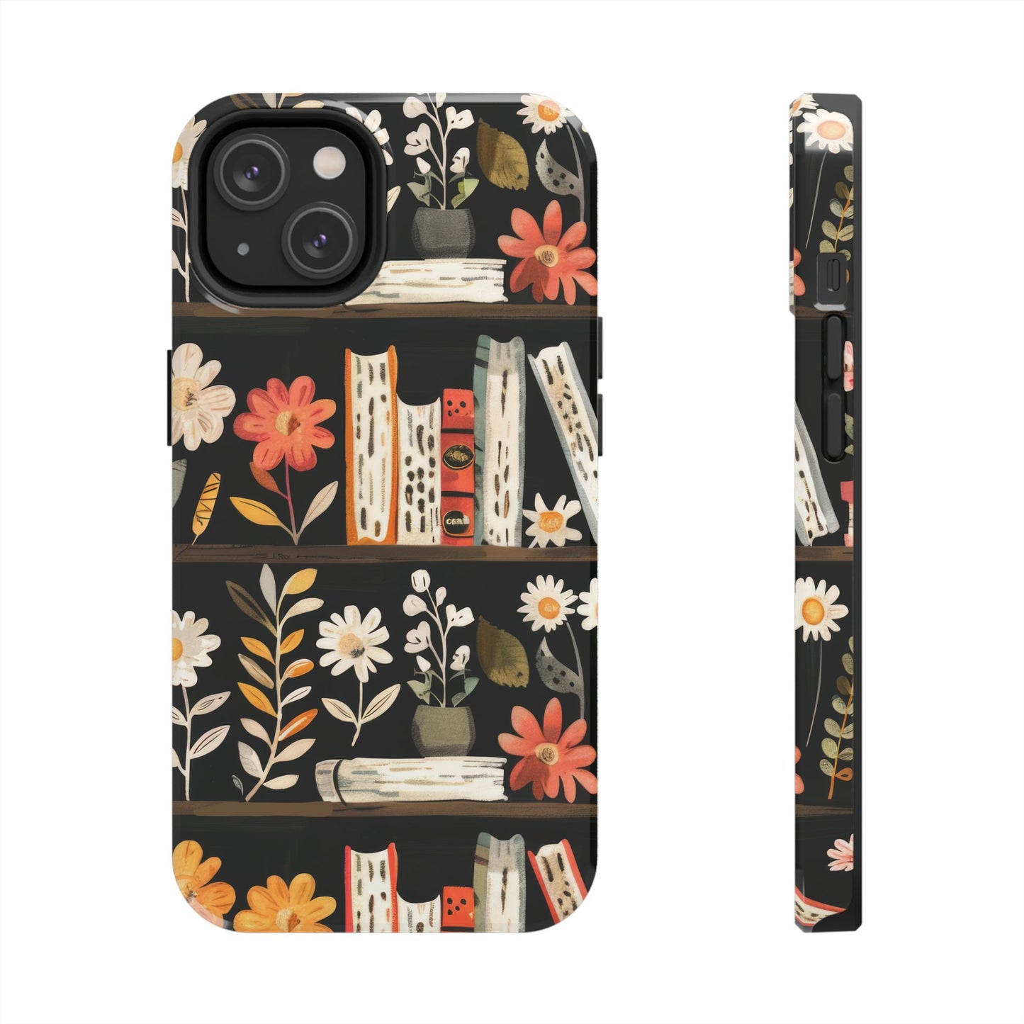 Cozy Bookshelf Bloom Phone Case