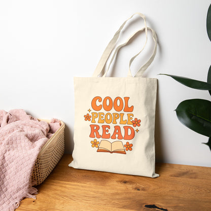 Cool People Read Vintage Floral Book Lover Tote
