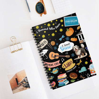 Stars Hollow Icons Spiral Notebook-Gilmore Girls