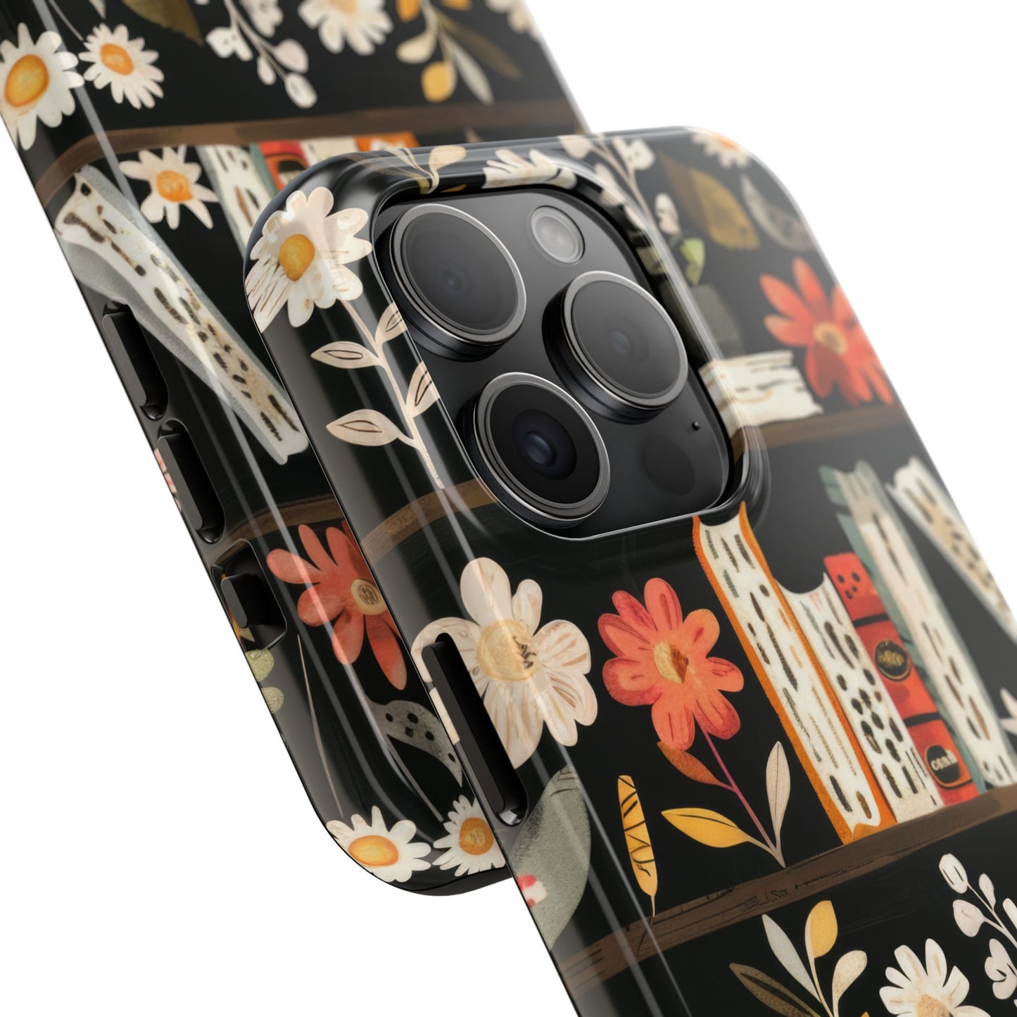 Cozy Bookshelf Bloom Phone Case