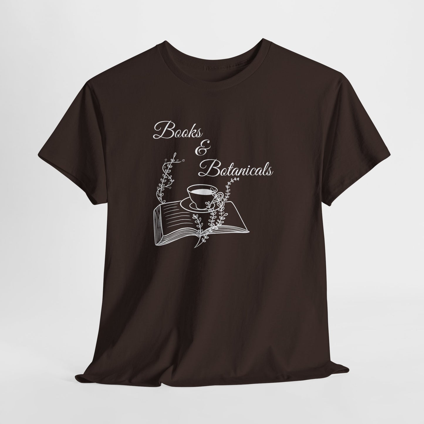 Botanical Book Lover Tee I Book & Plant Lover Apparel