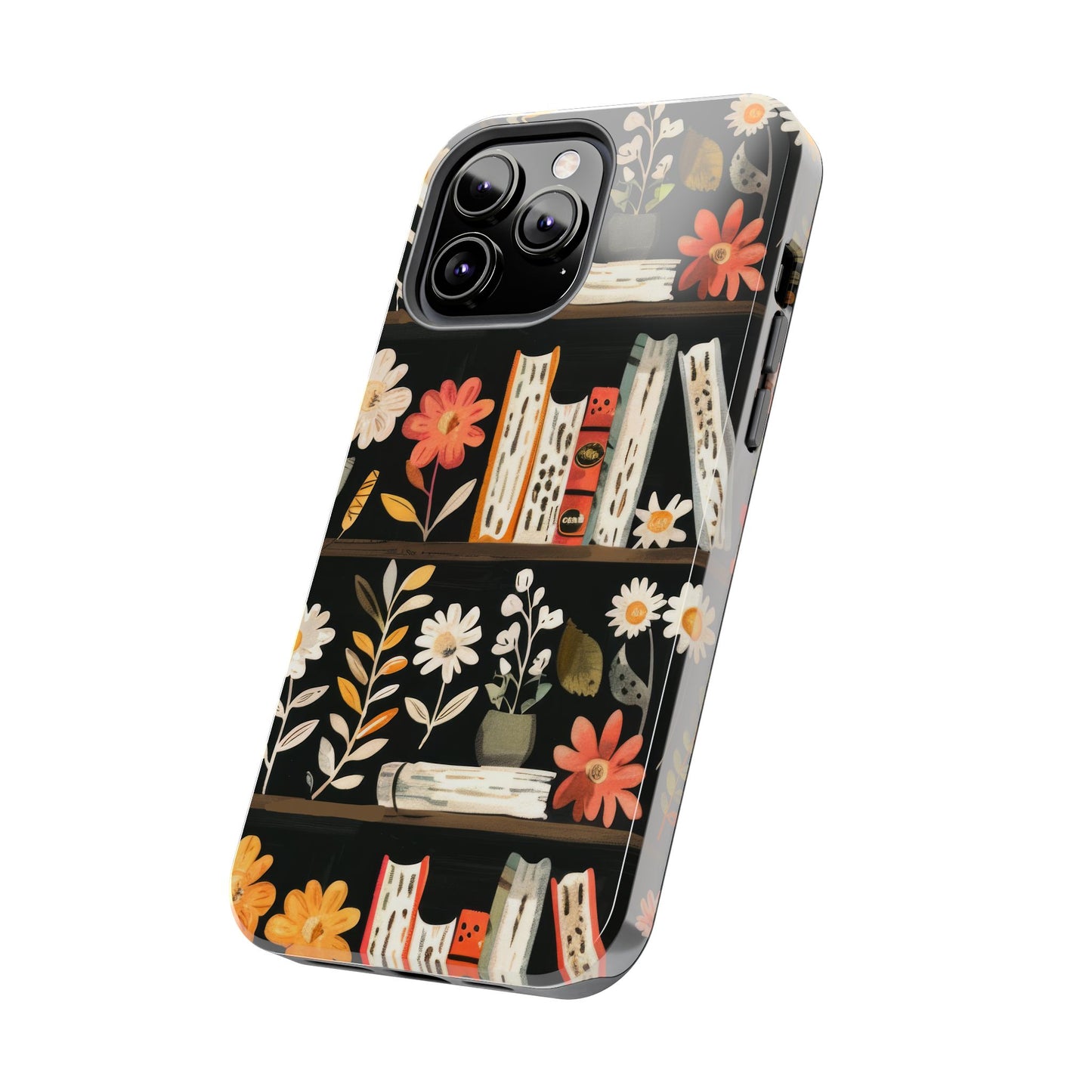 Cozy Bookshelf Bloom Phone Case