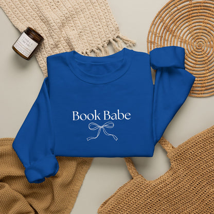 Book Babe Embroidered Crewneck Sweatshirt
