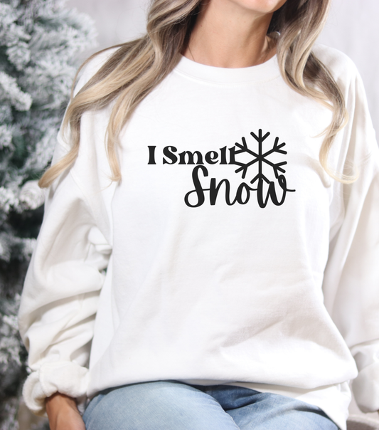 I Smell Snow Crewneck Sweatshirt–Cozy Gilmore Girls Apparel