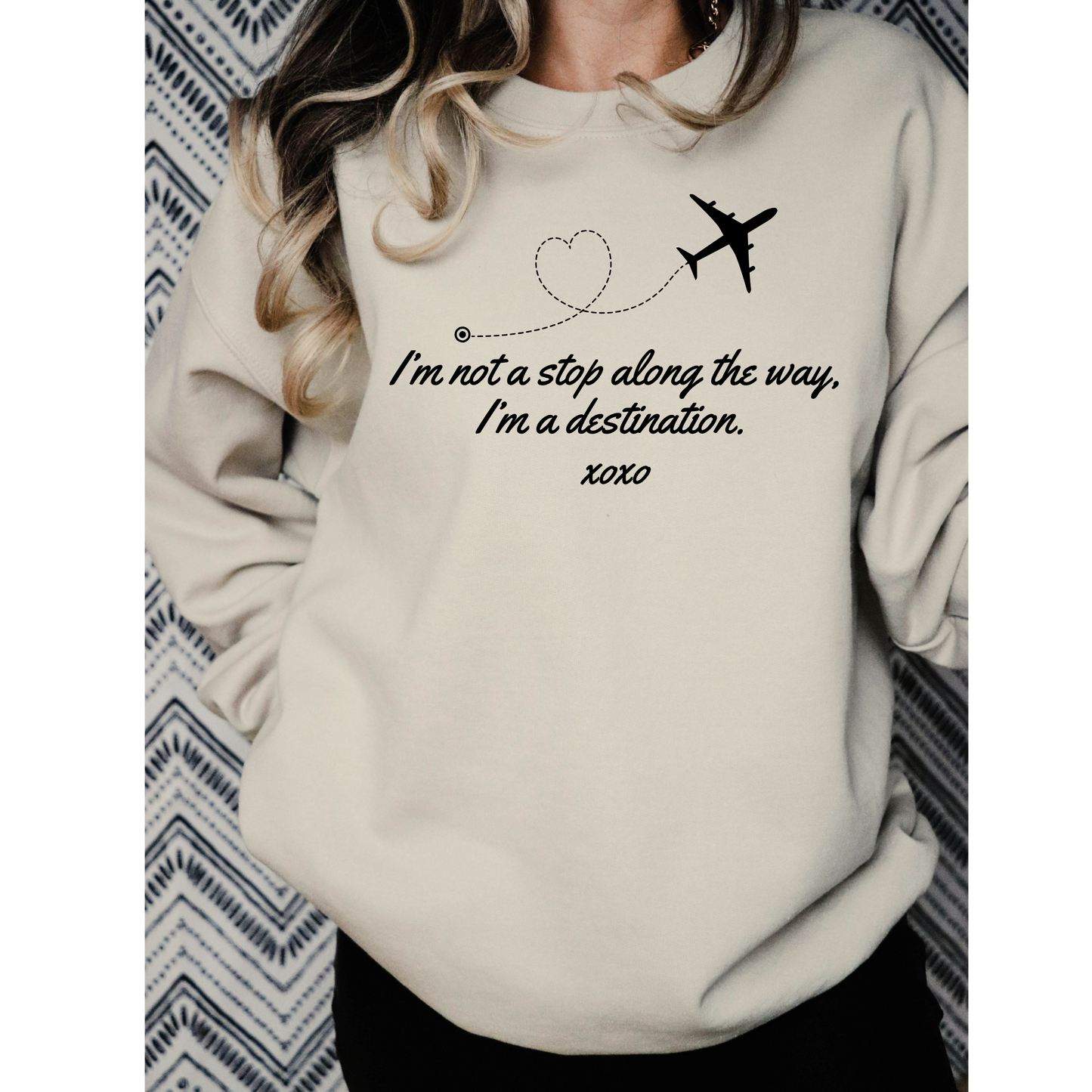 I'm Not a Stop, I'm a Destination-Gossip Girl Crewneck Sweatshirt