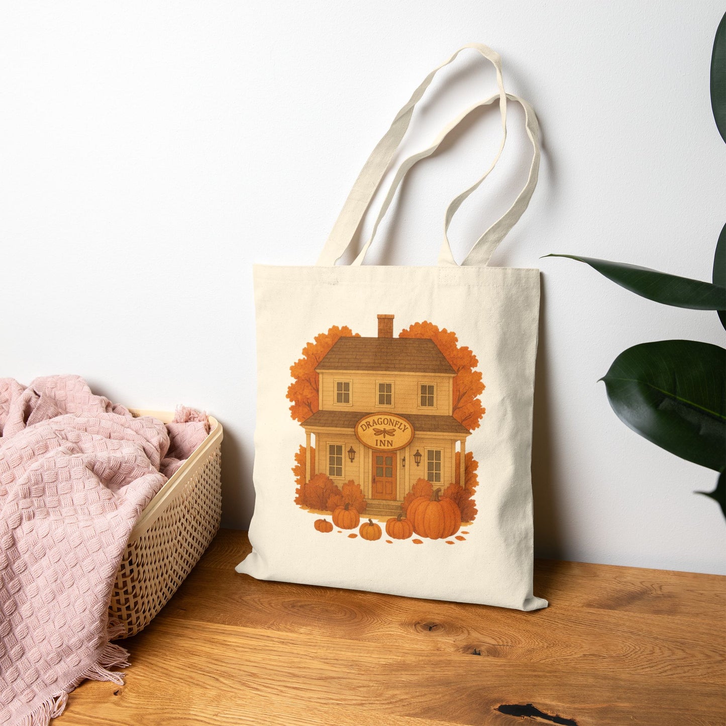 Dragonfly Inn Autumn Vibes Tote Bag-Gilmore Girls Autumn Tote