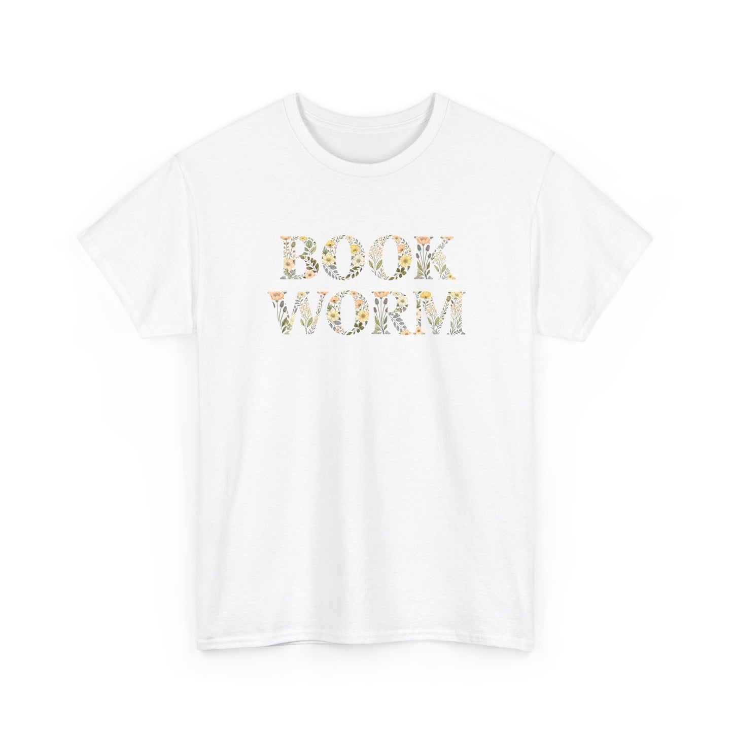 Bookworm Floral T-Shirt — Cute Reading Lover Tee