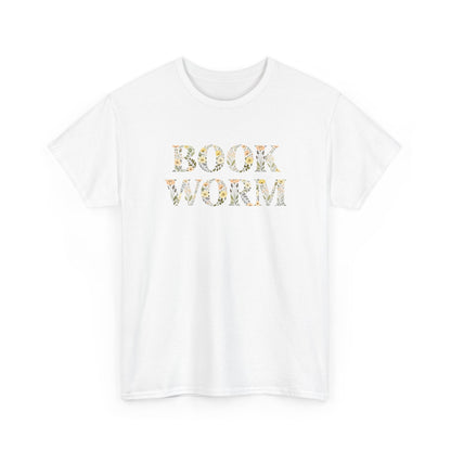 Bookworm Floral T-Shirt — Cute Reading Lover Tee