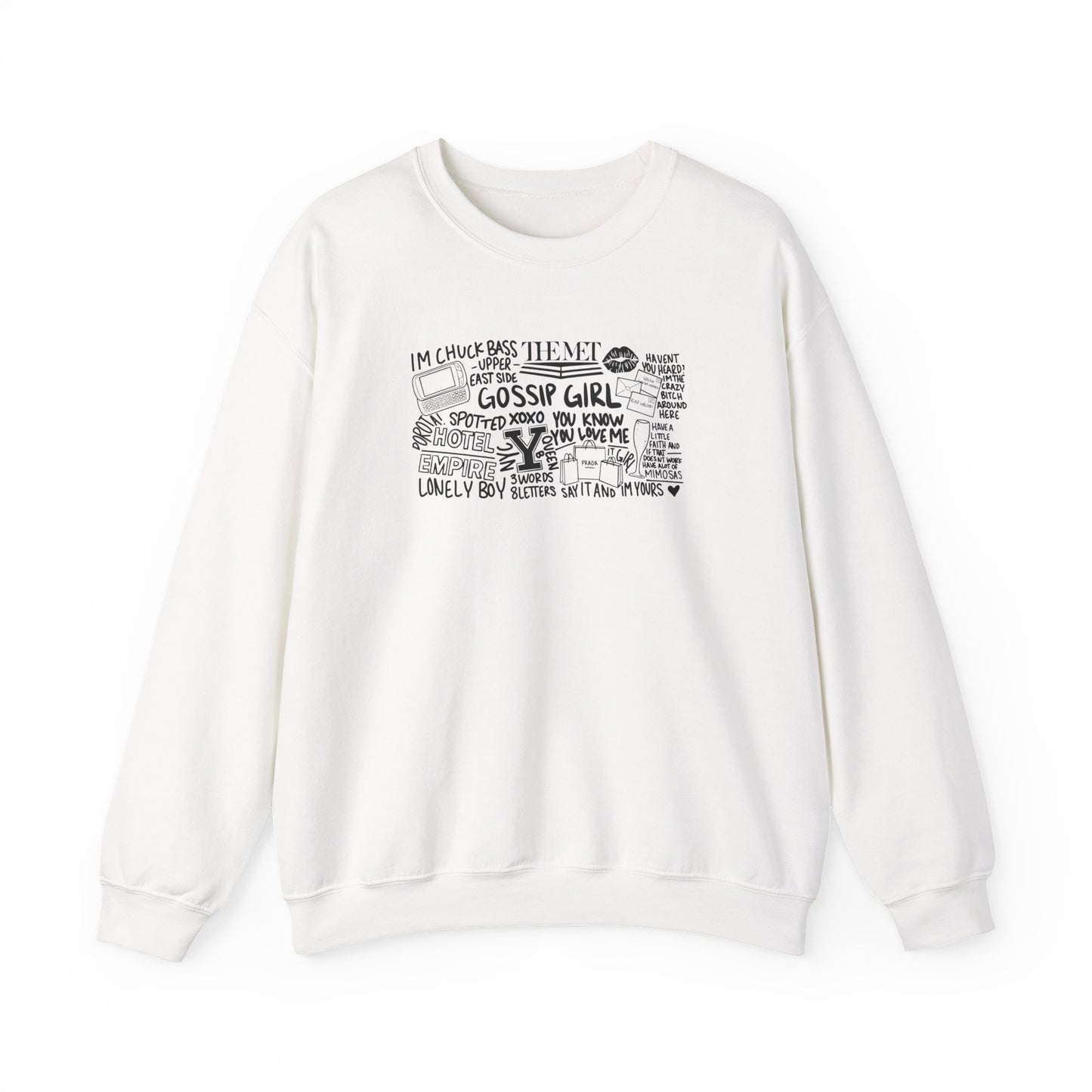 Stylish Gossip Girl Crewneck Sweatshirt-Gossip Girl Vibes