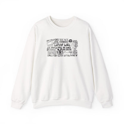 Stylish Gossip Girl Crewneck Sweatshirt-Gossip Girl Vibes