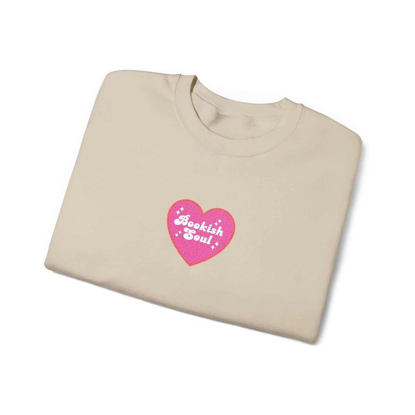 Bookish Soul Embroidered Crewneck Sweatshirt