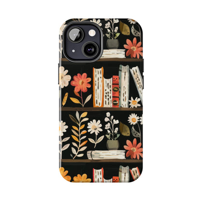 Cozy Bookshelf Bloom Phone Case