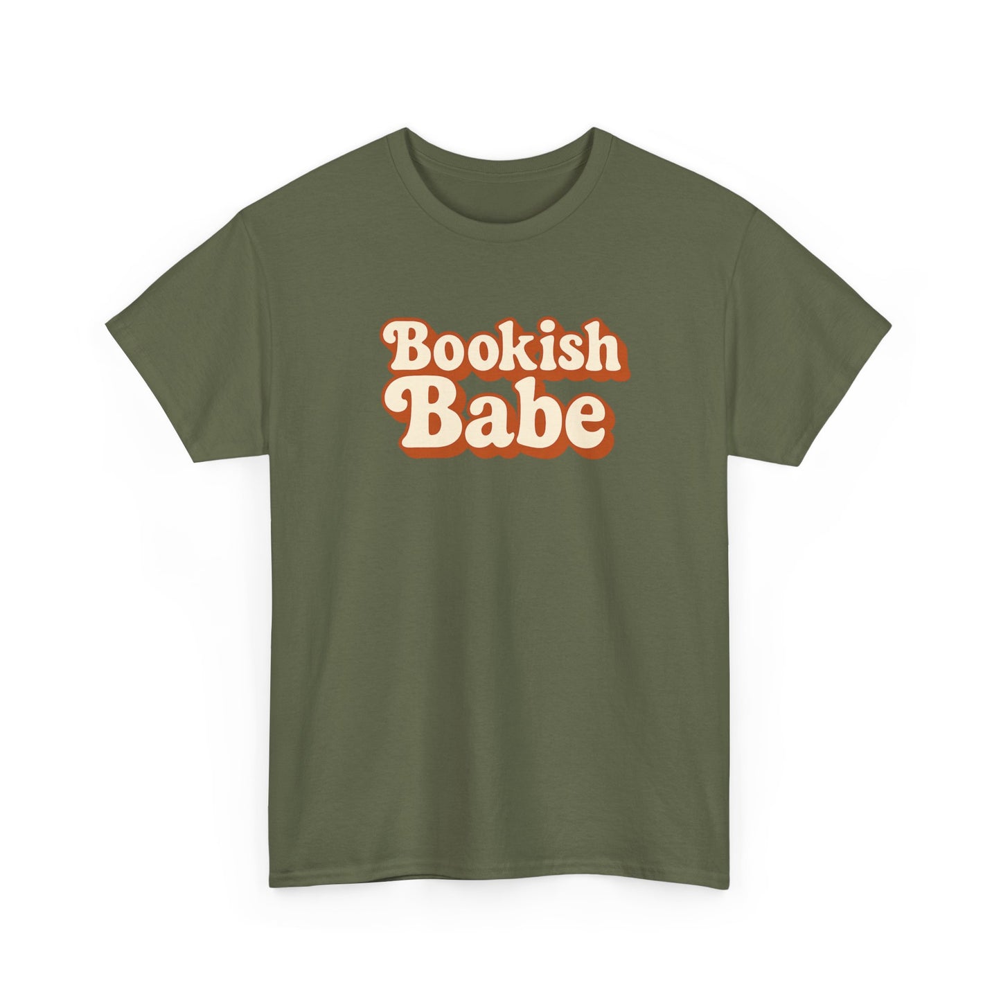 Bookish Babe T-Shirt — Retro Script Graphic Tee for Book Lovers