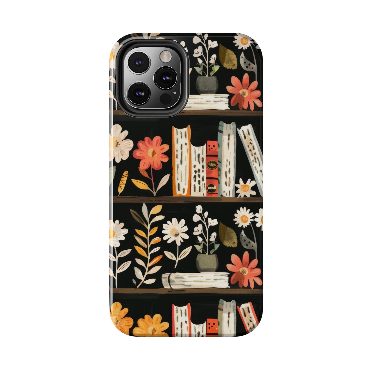 Cozy Bookshelf Bloom Phone Case