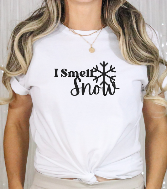 "I Smell Snow" Cotton T-Shirt–Cozy Gilmore Girls Apparel