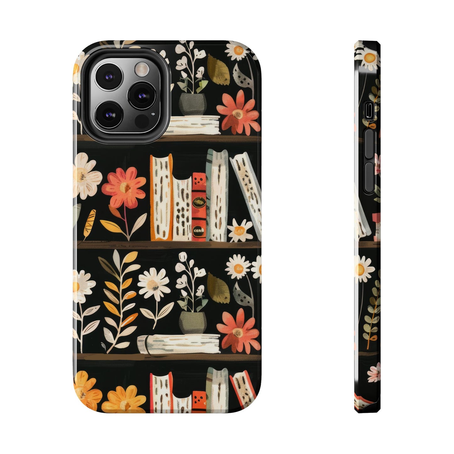 Cozy Bookshelf Bloom Phone Case
