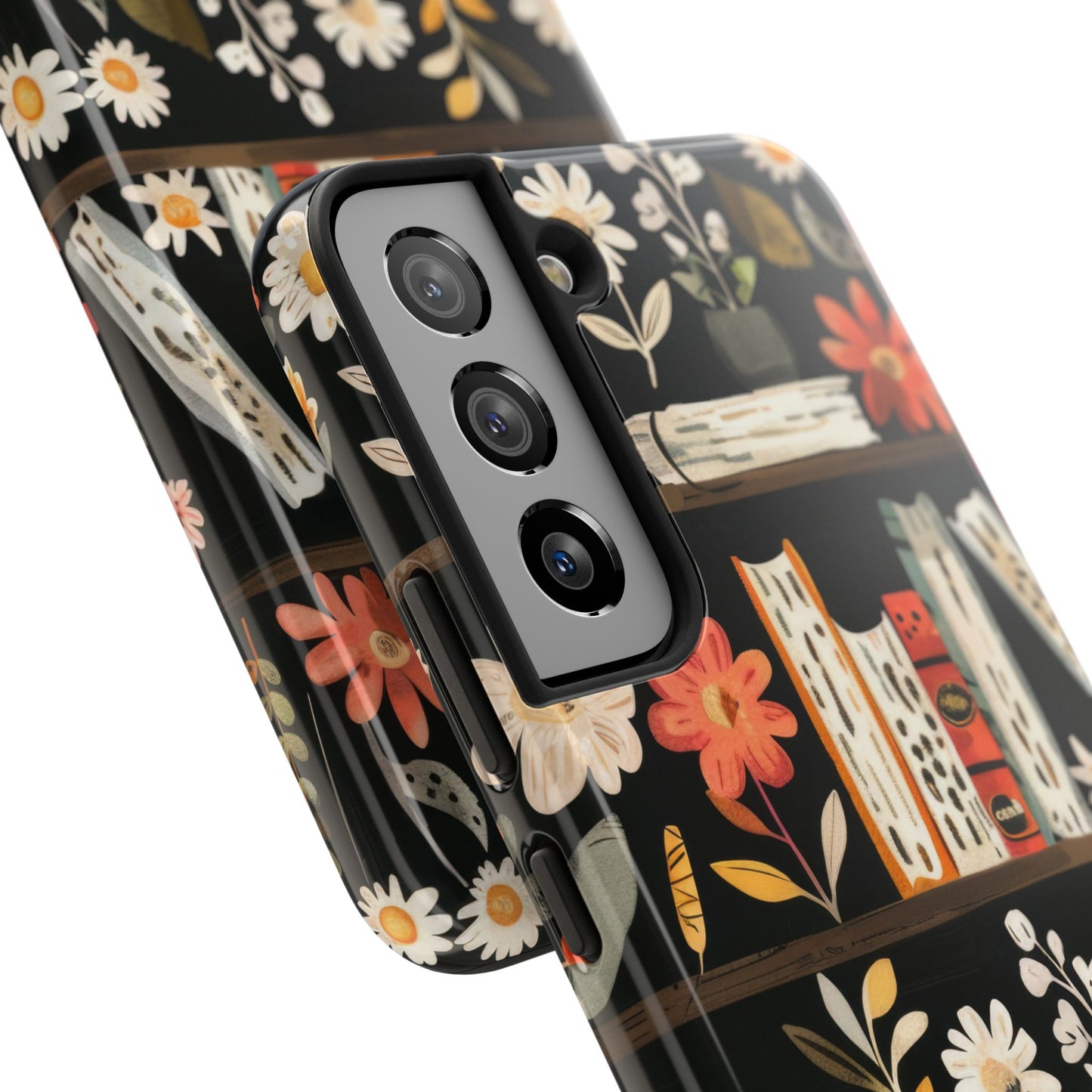 Cozy Bookshelf Bloom Phone Case