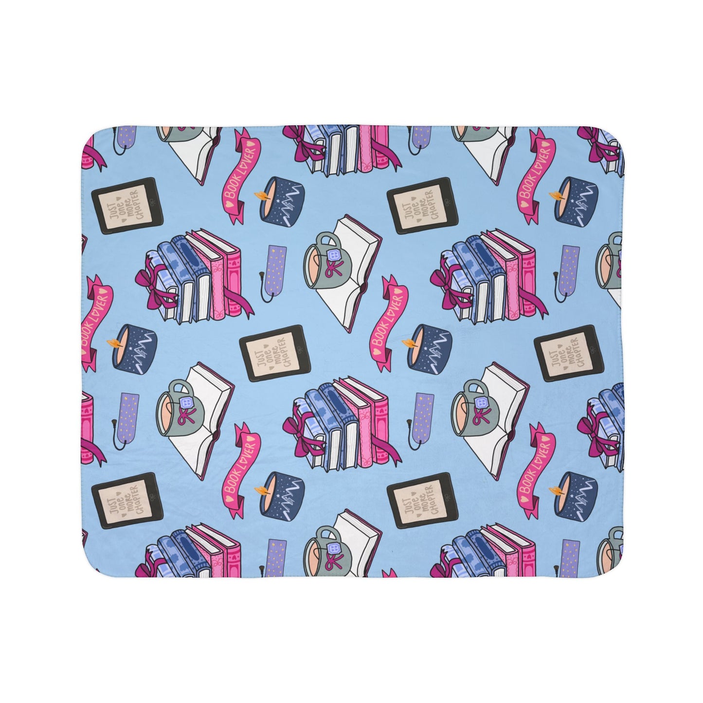 Just One More Chapter Sherpa Fleece Blanket