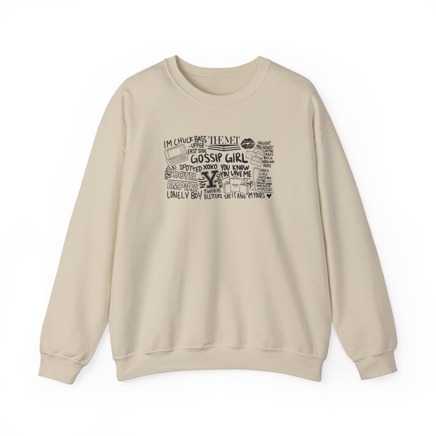 Stylish Gossip Girl Crewneck Sweatshirt-Gossip Girl Vibes